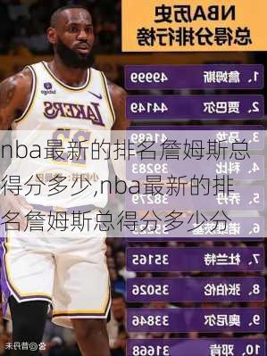 nba最新的排名詹姆斯总得分多少,nba最新的排名詹姆斯总得分多少分
