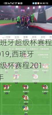 西班牙超级杯赛程2019,西班牙超级杯赛程2019年