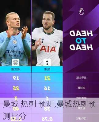 曼城 热刺 预测,曼城热刺预测比分