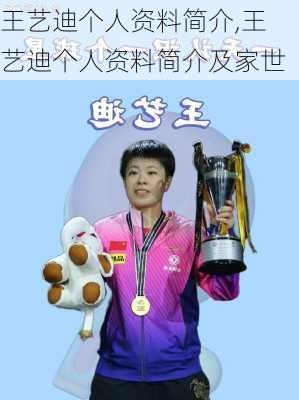 王艺迪个人资料简介,王艺迪个人资料简介及家世