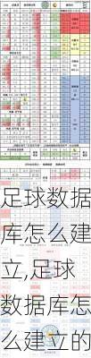 足球数据库怎么建立,足球数据库怎么建立的