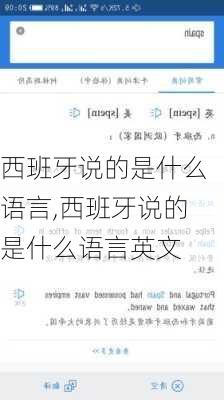 西班牙说的是什么语言,西班牙说的是什么语言英文