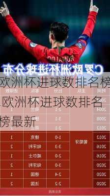 欧洲杯进球数排名榜,欧洲杯进球数排名榜最新