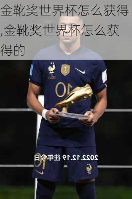 金靴奖世界杯怎么获得,金靴奖世界杯怎么获得的