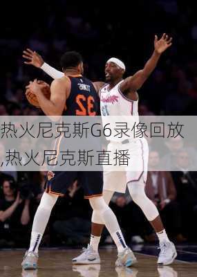 热火尼克斯G6录像回放,热火尼克斯直播