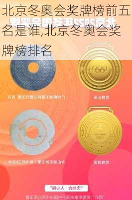 北京冬奥会奖牌榜前五名是谁,北京冬奥会奖牌榜排名