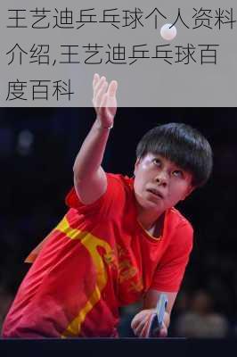 王艺迪乒乓球个人资料介绍,王艺迪乒乓球百度百科