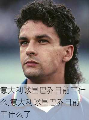 意大利球星巴乔目前干什么,意大利球星巴乔目前干什么了