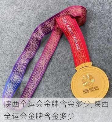 陕西全运会金牌含金多少,陕西全运会金牌含金多少