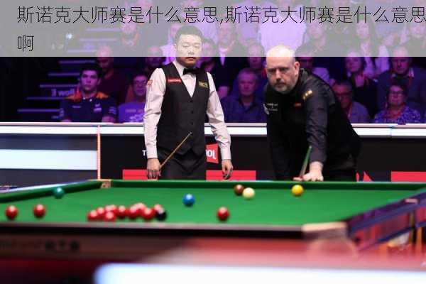 斯诺克大师赛是什么意思,斯诺克大师赛是什么意思啊