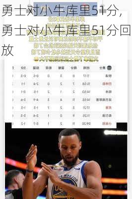勇士对小牛库里51分,勇士对小牛库里51分回放