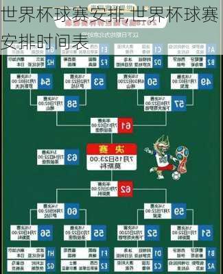 世界杯球赛安排,世界杯球赛安排时间表