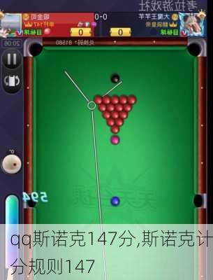 qq斯诺克147分,斯诺克计分规则147