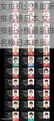 女排积分榜最新排名榜日本,女排积分榜最新排名榜日本球员