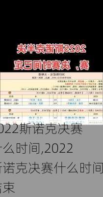 2022斯诺克决赛什么时间,2022斯诺克决赛什么时间结束