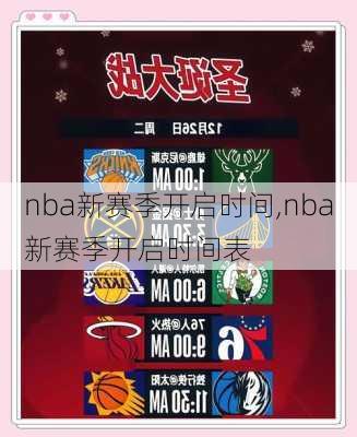 nba新赛季开启时间,nba新赛季开启时间表