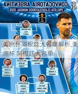 美洲杯阿根廷大名单解析,美洲杯 阿根廷大名单