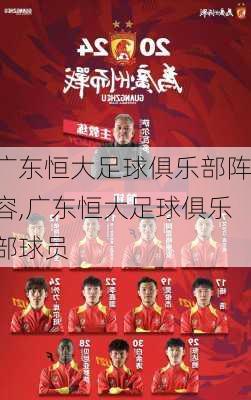 广东恒大足球俱乐部阵容,广东恒大足球俱乐部球员