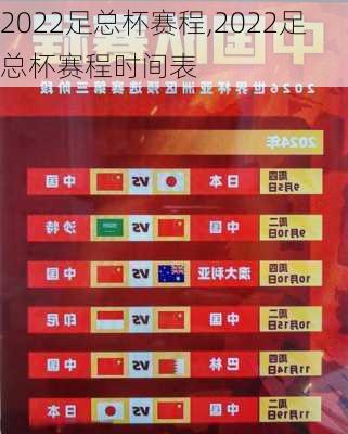 2022足总杯赛程,2022足总杯赛程时间表