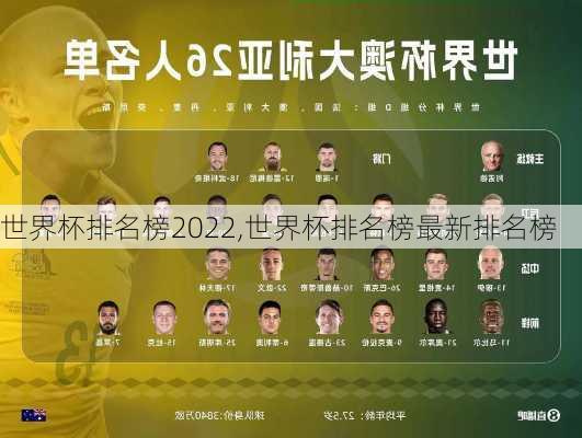 世界杯排名榜2022,世界杯排名榜最新排名榜