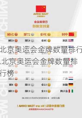 北京奥运会金牌数量排行,北京奥运会金牌数量排行榜